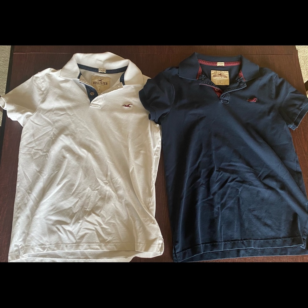 Hollister polo - mens small solid shirt
